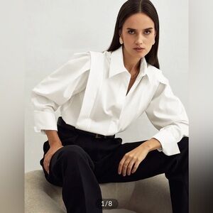 Commense Oversized Button Down Shirt NWT Size S